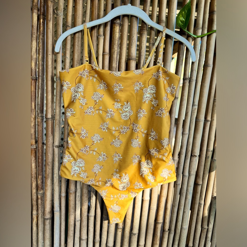 Rove Swim Heidi One-Piece in May Floral Marigold